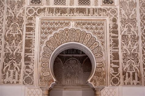 MARRAKECH MOROCCO APRIL 18 2023 Famous Madrassa Ben Youssef In