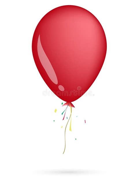 Red Balloon Stock Vector Illustration Of Element Rubber