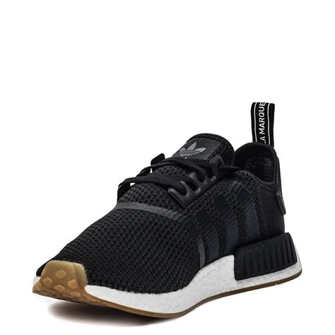 Mens adidas NMD R1 Athletic Shoe - Black / Gum | Journeys