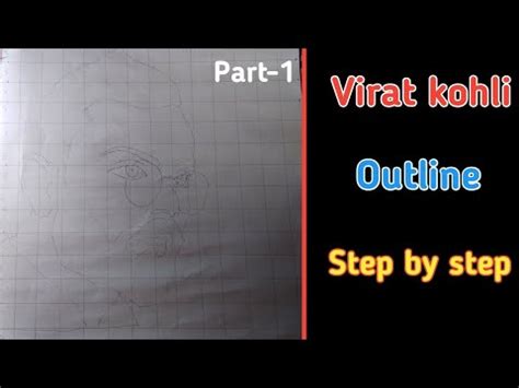 How To Draw Virat Kohli Outline Step By Step Ritam Ghosh Arts