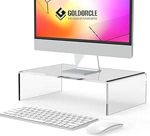 GoldOrcle Soporte de acrílico para monitor de computadora portátil