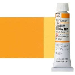 Holbein Extra Fine Artists Oil Color 20 Ml Tube Cadmium Yellow Deep