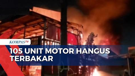 Kebakaran Hanguskan 105 Unit Sepeda Motor Di Kebayoran Lama Begini