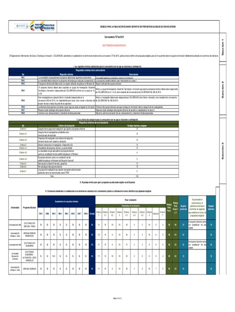 Fillable Online Convocatoria Para La Conformacin Del Banco De Elegibles