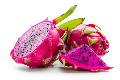 Premium Photo Fresh Whole And Cut A Slice Of Dragon Fruits Pitaya