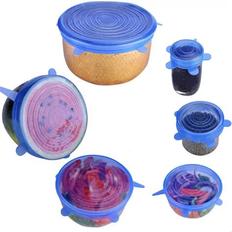 P S Set Acess Rios De Cozinha Gadgets Silicone Tampa Alimentos