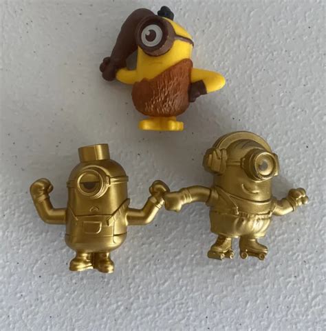 Figurine Mcdonalds Despicable Me Rise Of The Gru Minion Gold Jouet