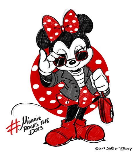 Minnie Rocks The Dots By Joaoppereiraus On Deviantart