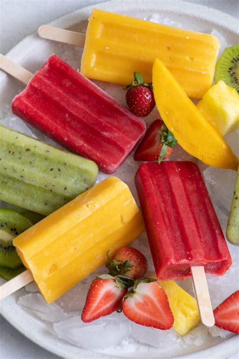 How To Make Popsicles {3 Fruit Popsicle Flavors } Feel Good Foodie