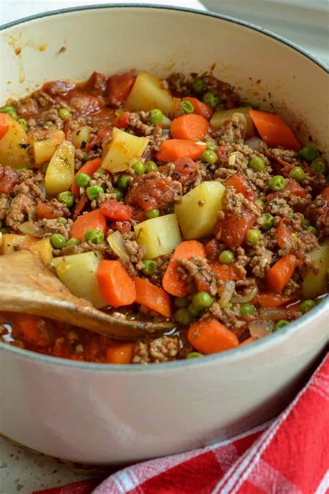 Hamburger Stew One Easy Quick And Economical Meal