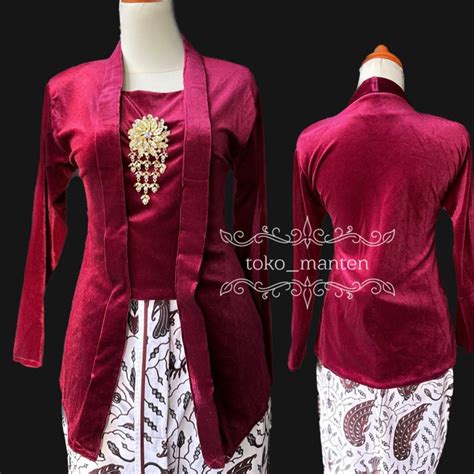 Jual Kebaya Kutubaru Bludru Kebaya Kutubaru Wisuda Kebaya Wisuda