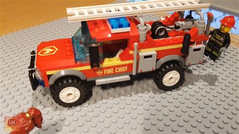 Lego City Fire Chief Response Truck Speed Build Youtube