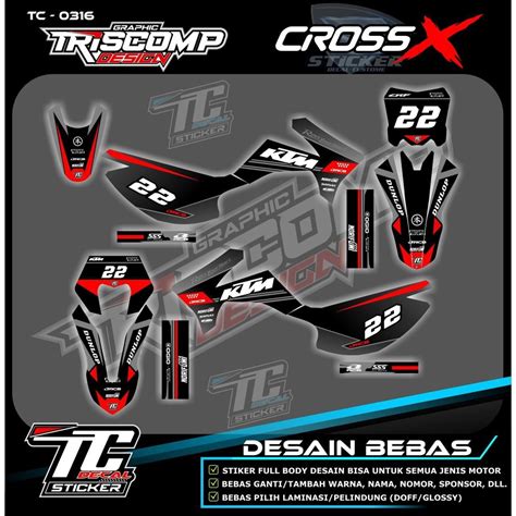 Jual Sticker Decal Viar X Cross Gt Terbaru Full Body Desain Custom