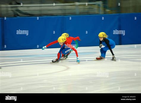 SPEED SKATING AT THE NOTTINGHAM ICE ARENA OPEN COMPETION INCLUDING SOME ...