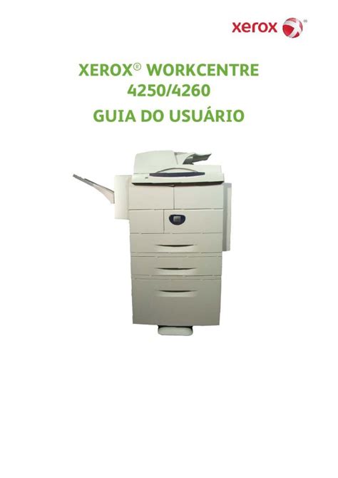 PDF XEROX WORKCENTRE 4250 4260 GUIA DO USUÁRIOdownload support xerox