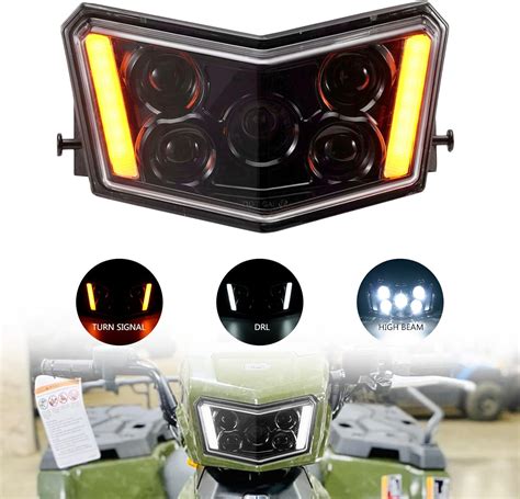 A And Utv Pro Front Led Headlights Assembly For 2017 2022