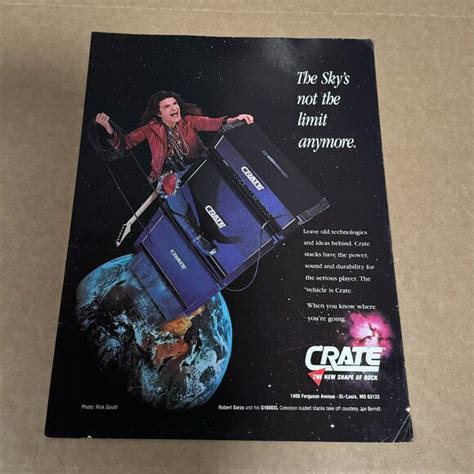 Crate Art Rudy Sarzo Of Quiet Riot Crate Amps 99 Print