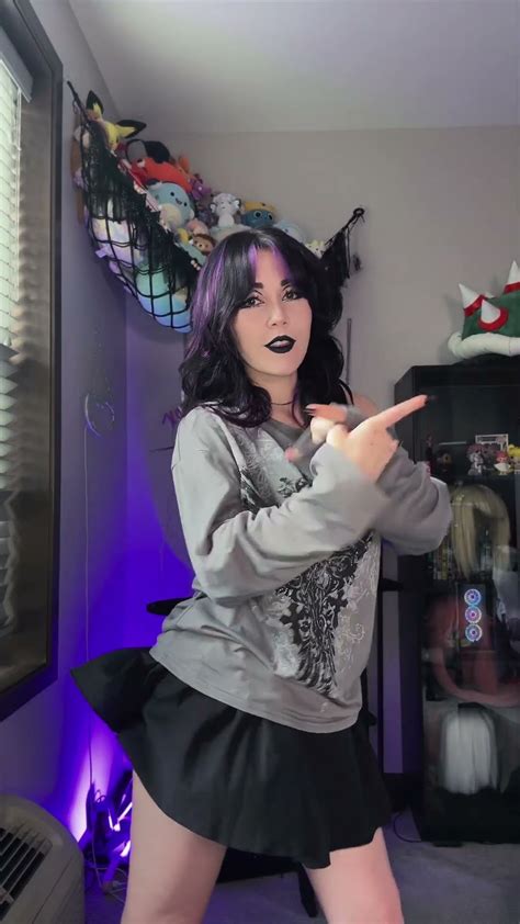 Gothic Girl Shows You Her Plushie Collection While Dancing🤭 Gothic