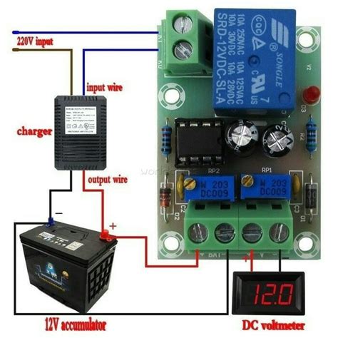 Modul Control Otomatis Charger Battery Accu Aki V Shopee Indonesia