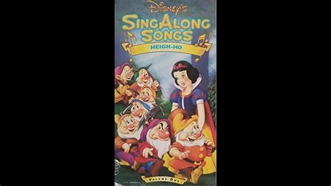 Opening To Disneys Sing Along Songs Heigh Ho 1993 Vhs Youtube