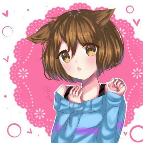 Frisk Neko Arte Anime Imagens Fofas Anime