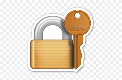 Lock Clipart Closed Lock - Lock And Key Emoji - Free Transparent PNG Clipart Images Download