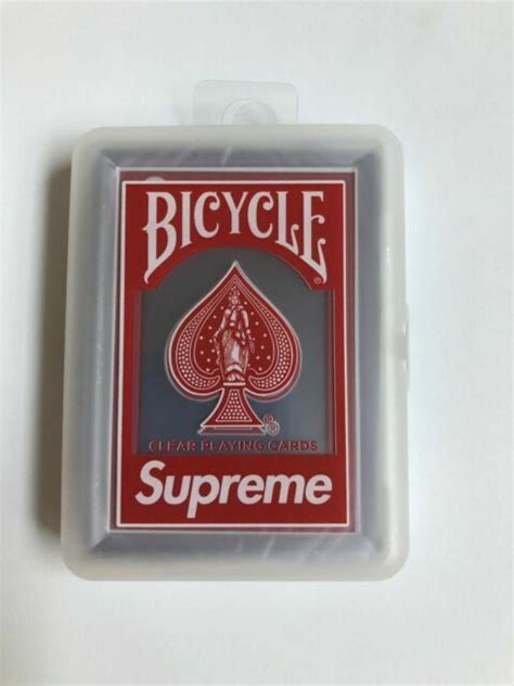 Bicycle Supreme Clear Playing Cards Red For Sale Online Ebay