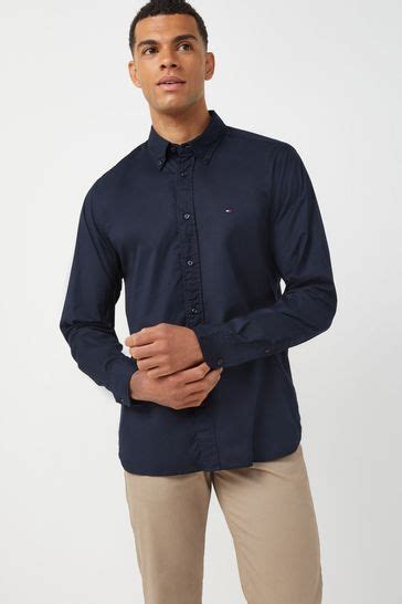 Buy Tommy Hilfiger Blue Regular Fit Poplin Shirt From Next Ireland