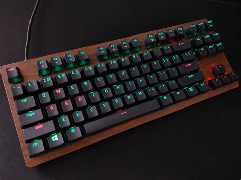 Wood wrapped my Razer Huntsman TE TKL keyboard! : r/mkindia