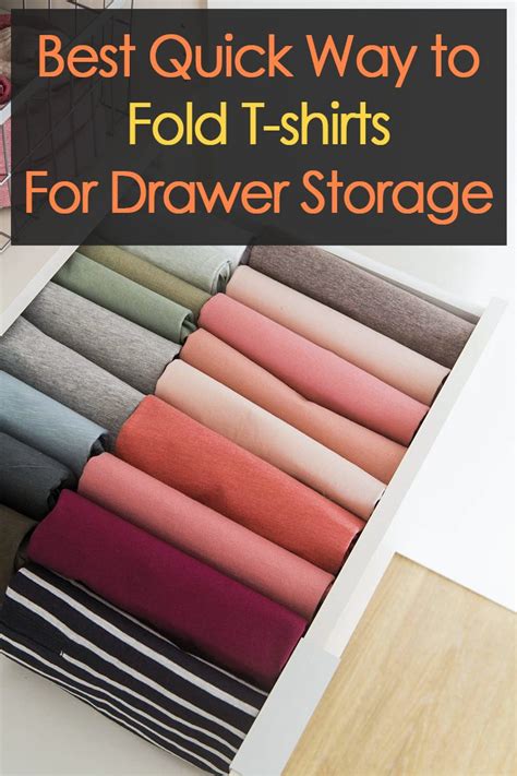 Best Quick Way To Fold T Shirts For Drawer Storage