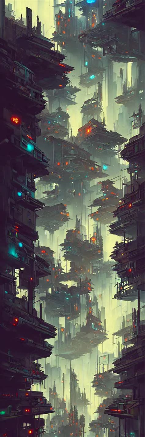 Cyberpunk Favelas By Peter Mohrbacher Stable Diffusion Openart