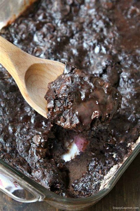 Chocolate Dump Cake Easy Dump Cake Recipe Snappy Gourmet