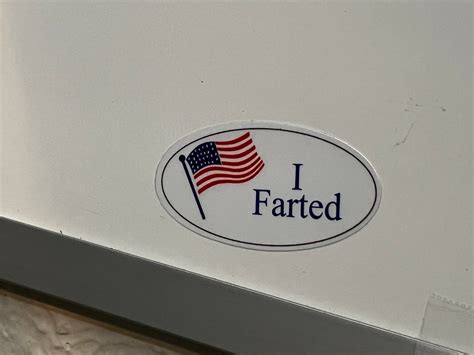 I Farted Stickers Vote Parody Etsy