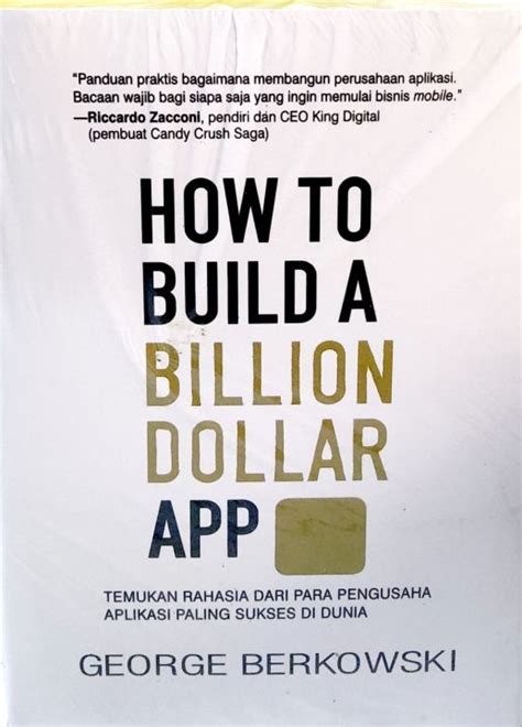 Buku How To Build A Billion Dollar App Lazada Indonesia