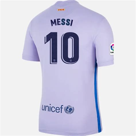 Camisetas Fútbol Fc Barcelona Lionel Messi 10 2ª Equipación Nike 202122 Manga Corta