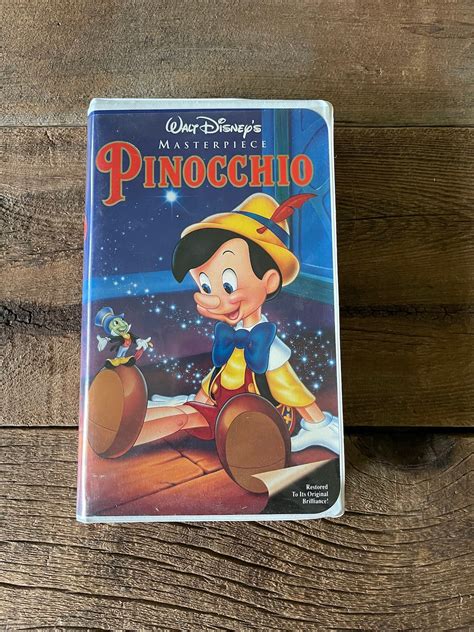 Vintage Pinocchio Masterpiece Collection Vhs Movie Etsy