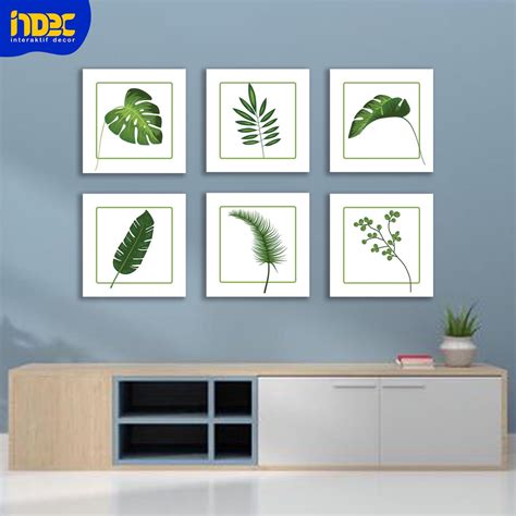 Jual Wall Decor Daun Estetik Ukuran X Hiasan Dinding Kayu Indec