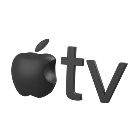 D Black Apple Logo