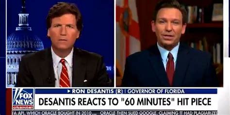 WATCH: Governor Ron DeSantis fires back against 60 Minutes on Tucker ...