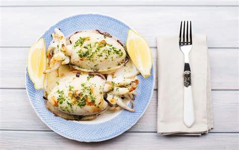 Grilled Cuttlefish With Lemon And Parsley Frozen Fish Direct