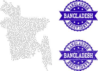 Map Bangladesh Dot Vector Images Over 120