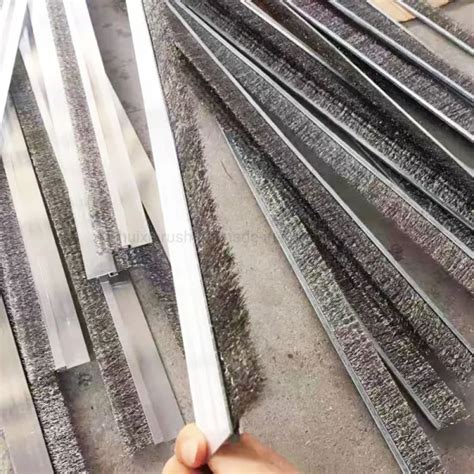 Industrial Door Seal Stainless Steel Wire Strip Brush Strip Brush And