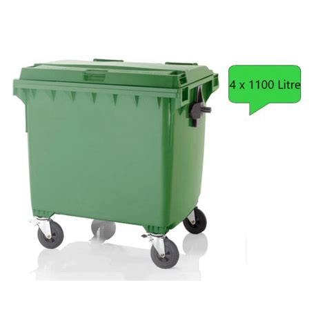 1100 Litre Wheelie Bins In Pallet Quantity