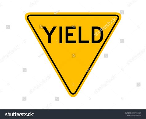 Yield sign yellow 154330-Yield sign yellow