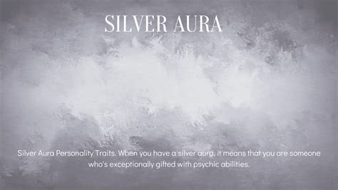 What Is Silver Aura Color Meaning Personality And Effects