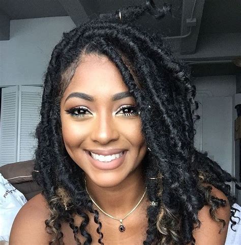 Short Goddess Faux Locs On Stylevore