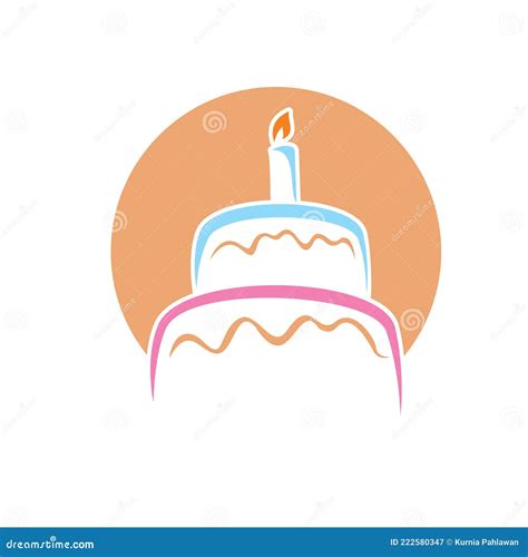 Cake Logo Birthday Cake Logo Stock Illustration Illustration Of