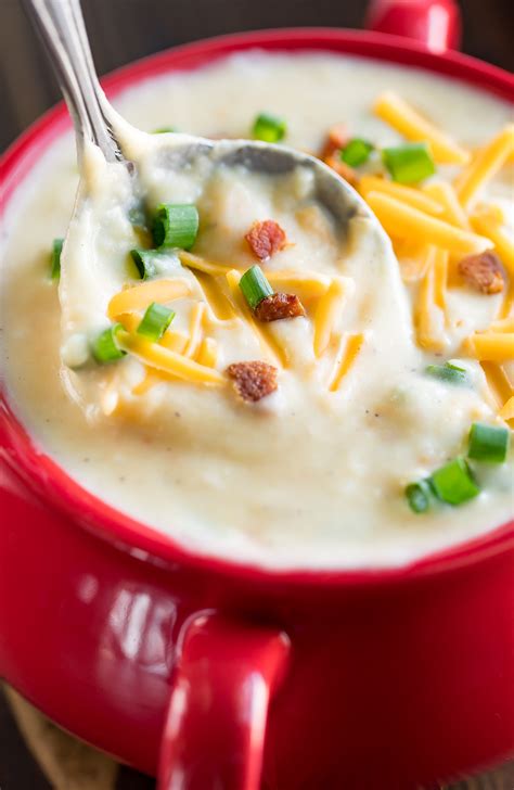 Creamy Potato Soup With Bacon And Cheddar Peas And Crayons