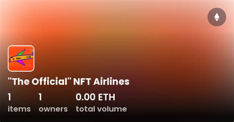 The Official Nft Airlines Collection Opensea