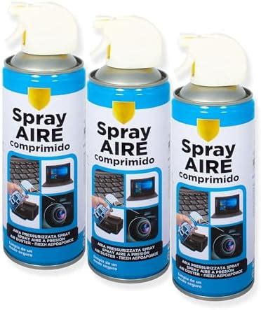 Spray De Aire Comprimido Ml Para Limpar Teclado Ordenador C Mara